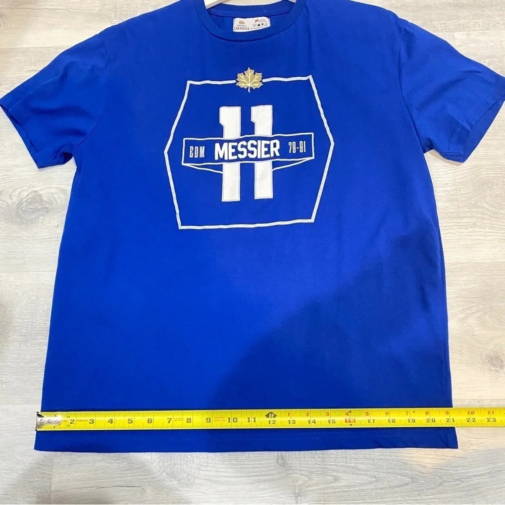 Molson Mens L Bright Blue Mark Messier The Alumni T-Shirt - Picture 8 of 11
